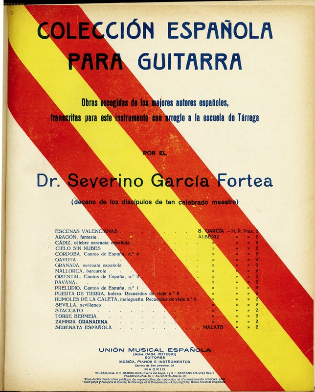 Pavana-capricho / I. Albéniz ; transcripción para guitarra por S. García