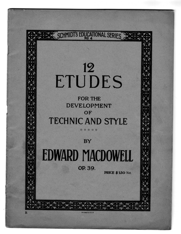 12 etudes for the development of technic and style : op. 39 / 