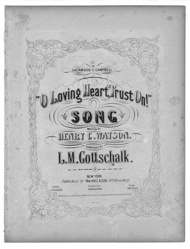 O loving heart, trust on : song /