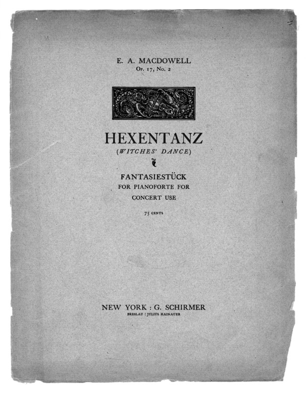 Hexentanz : Fantasiestück for pianoforte for concert use : op. 17, no. 2  = Witches' dance 