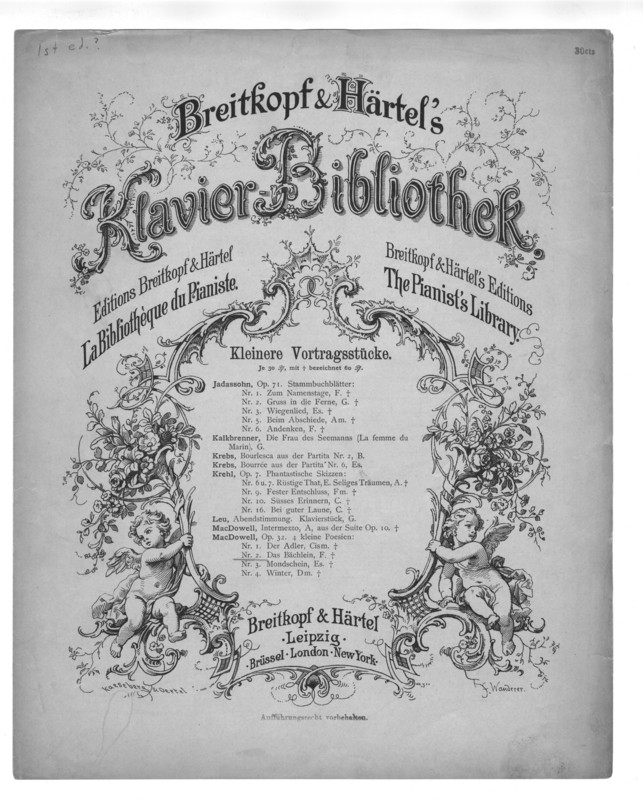 The brook : op. 32, Nr. 2 = Das Bächlein 