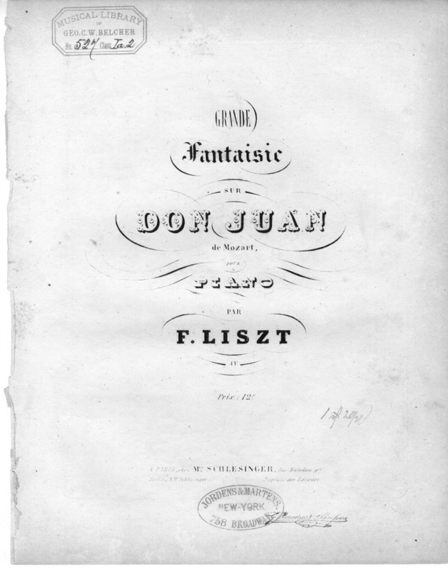 Grande fantaisie sur Don Juan de Mozart : pour piano