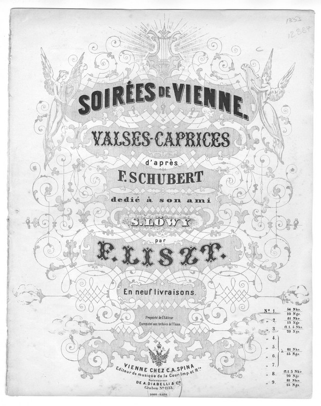 Soirées de Vienne : valses-caprices d'après Fr. Schubert dedié à son ami S. Löwy