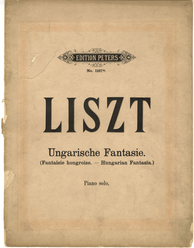 Ungarische Fantasie : für Pianoforte u. Orchester
