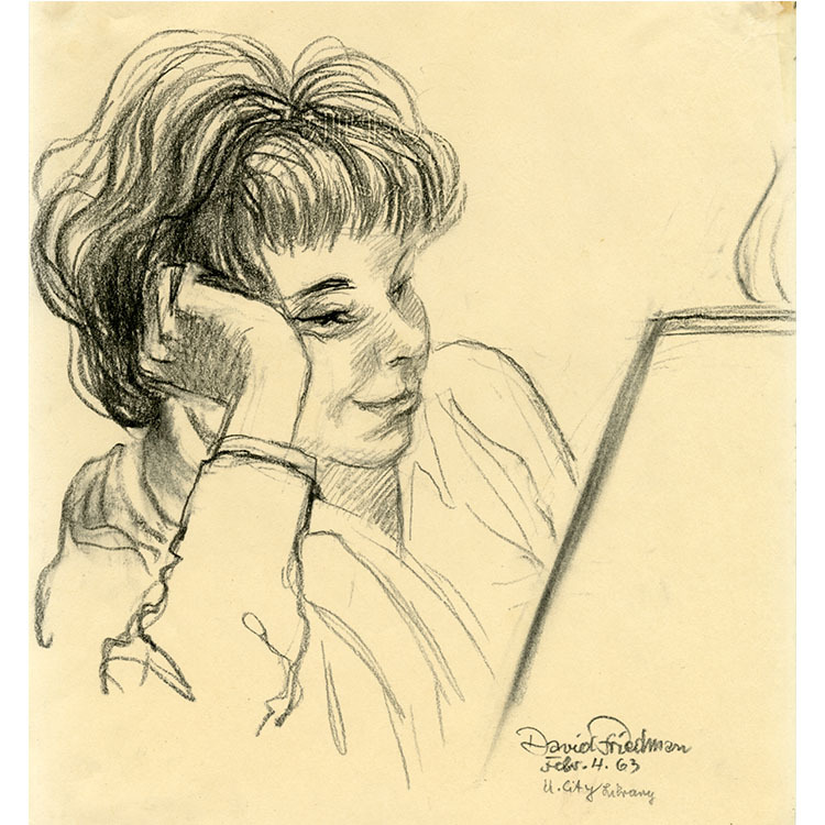 Woman With Head Against Hand Reading
