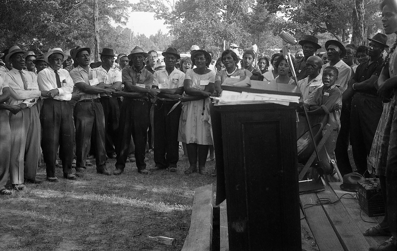 Group at the County Convention of the Freedom Democratic Party during Freedom Summer<br />
