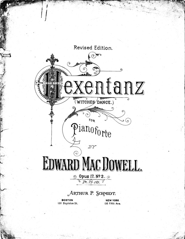 Hexentanz = Witches dance : for pianoforte : opus 17, no. 2 