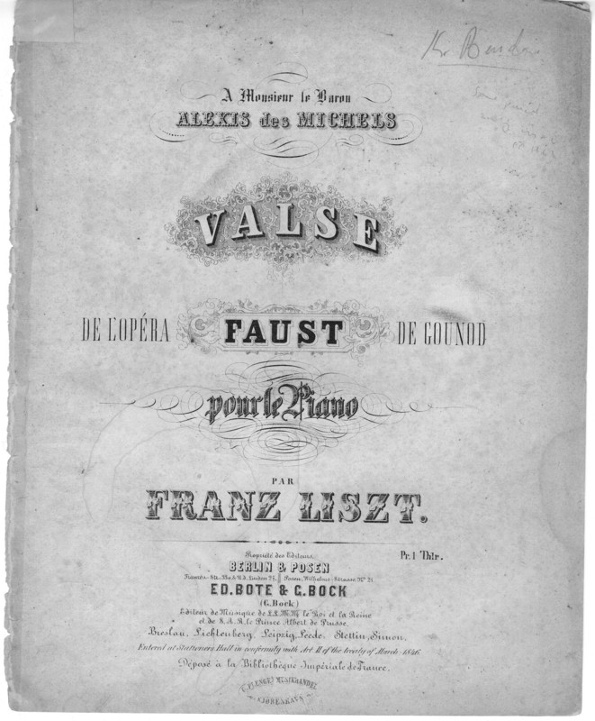 Valse de l'opéra Faust de Gounod