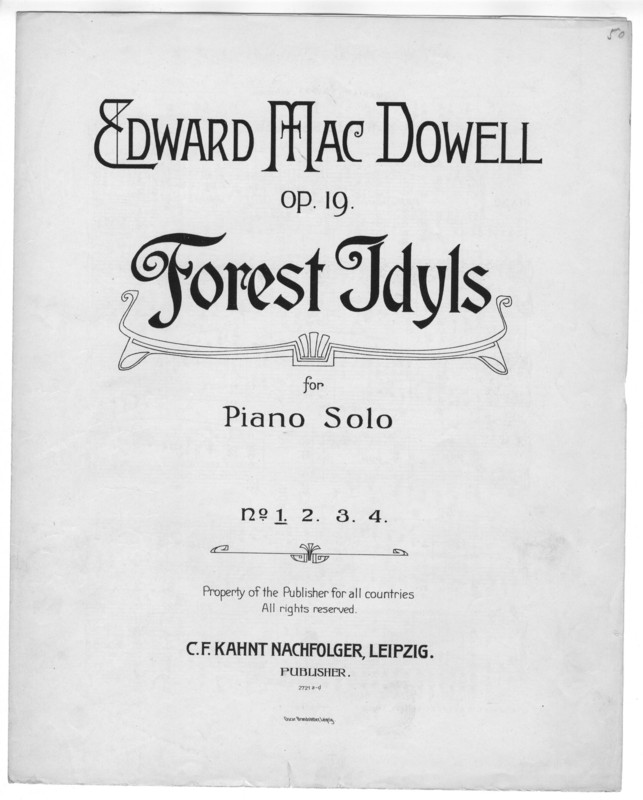 Forest Idyls :  for piano solo