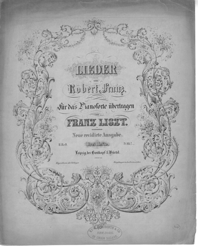 Lieder von Robert Franz.