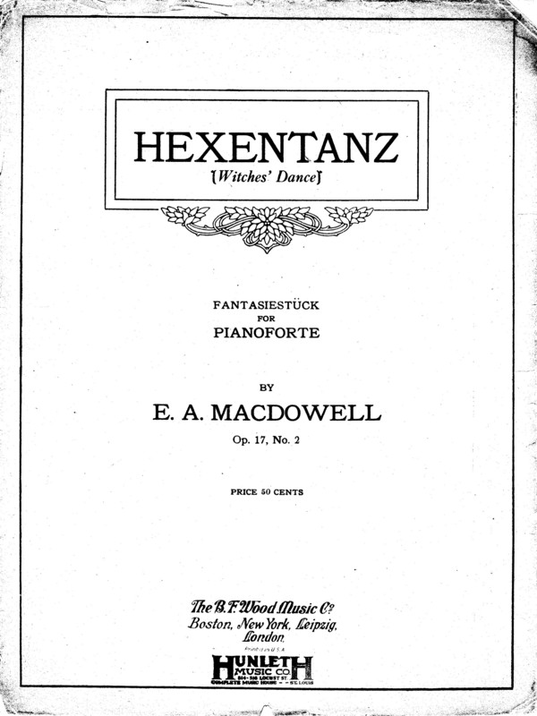 Hexentanz  = Witches' dance : Fantasiestücke for pianoforte : op. 17, no. 2