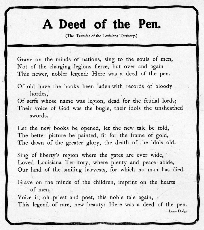 [Poetry - -Deed of the Pen]