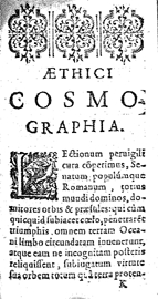 De situ orbis libri tres; Aethici Cosmographi, H. Glareani compendiaria descriptio orbis terrarum.
