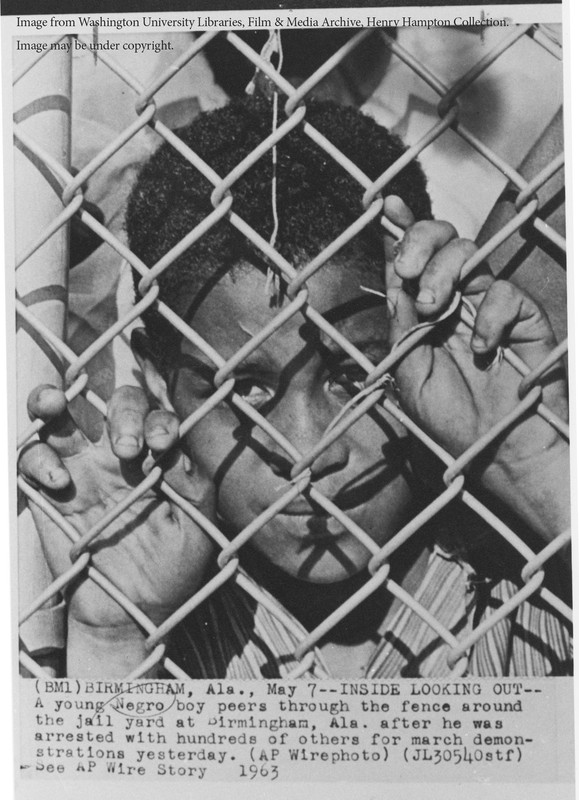 Young Boy in Jail, Birmingham Children's Crusade (1963)
