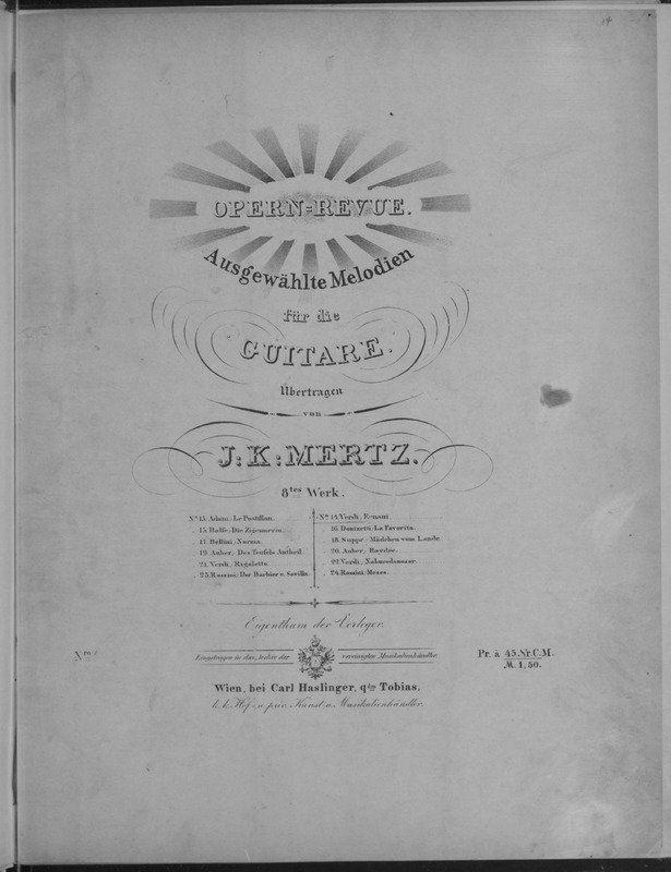Ernani : von Gius. Verdi : Guitare / [J.K. Mertz].