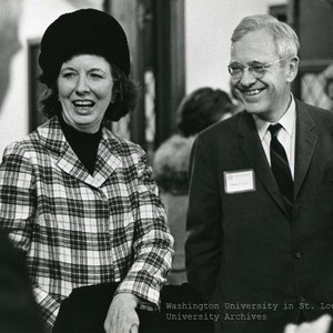 Mary with Chancellor Thomas H. Eliot.