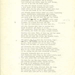 7) “A Poem FOR PROUST” in pencil. Typed on white paper with revisions in pencil.