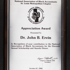 National Association of Black Accountants St. Louis Metropolitan Chapter Appreciation Award