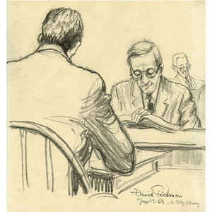 Two Men Seated At Table