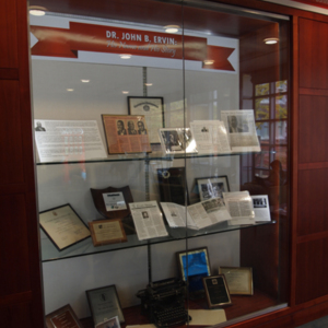 30 Years of Achievement: Our Names and Our Stories exhibit cases