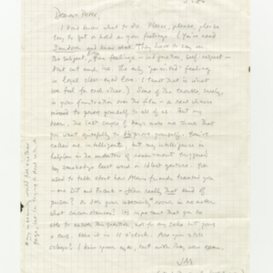 James Merrill letter to Peter Hooten<br />
