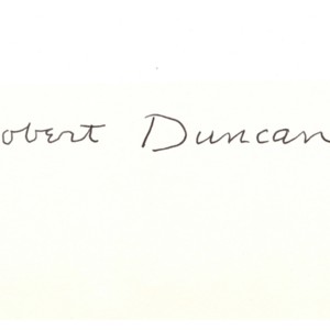 Signature proofs for <em>Six Prose Pieces</em> by Robert Duncan