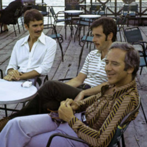 Edmund White in Venice in 1974, with Alfred Corn (left) and David Kalstone (right).jpg