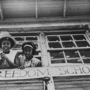 African American girls in a freedom school