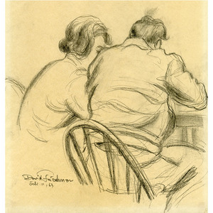 Man And Woman At Library Table