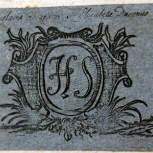 Bookplate of Hieronymus Scholtz