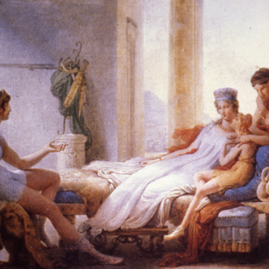 "Anneas telling Dido of Fall of Troy".<br />
