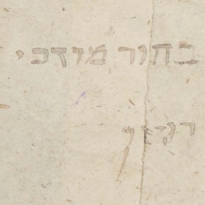 Signature of Mordechai Doctor