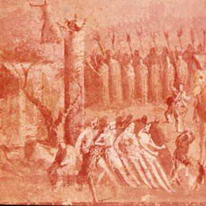 Wall painting, Pompeii; Torjan,