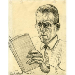 Man Wearing Glasses Reading Book