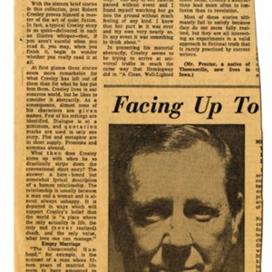 "Life: The Only Reality" by Roy Proctor from the <em>Greensboro Daily News</em>,&nbsp;May 22, 1965.