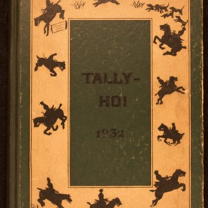 Isabella Gardner's 1932 Foxcroft School yearbook, <em>Tally-Ho</em>!, featuring two prize-winning poems by Gardner