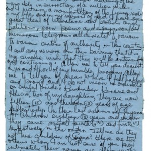 Autograph letter, signed from Michael de Freitas (Michael X) to Alexander Trocchi, August 29, 1974