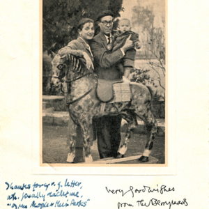 Photograph with written note: John Berryman James Dickey, 1957: December