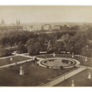 Aerial view of the Tuileries