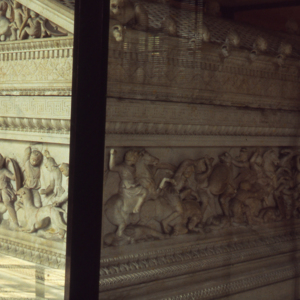 Sacophagus of Alex 310-300. Arch. Mus, Istanbul. <br />
