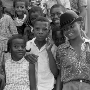 Group portrait of young children during Freedom Summer