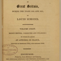 Journal of a tour and residence in Great Britain, during the years 1810 and 1811