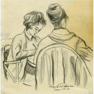 Two Women Seated At Table