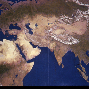 Eurasia to Africa from satellite photos<br />
