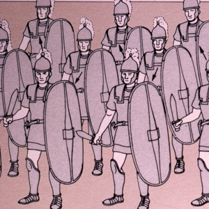 Roman battle line use as triuphal parade<br />
