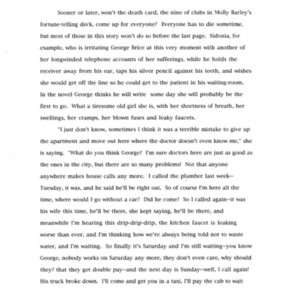 Typescript draft of&nbsp;<em>The Fortune Tellers</em>, an unpublished novel, by Constance Urdang.