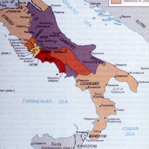 Roman expansion in Italy 540-265 BC<br />
