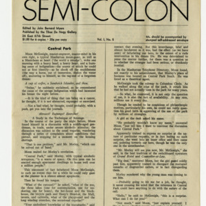 <em>Semi-Colon</em> vol. 1 no. 5