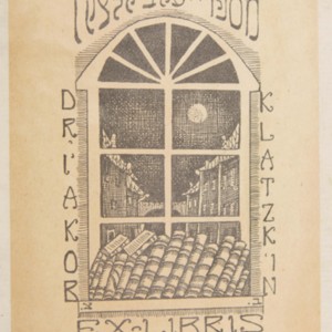 Bookplate of Jakob Klatzkin