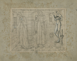 The frankeleyns tale illustrative materials - Aurelius and Dorigen Platinum Print